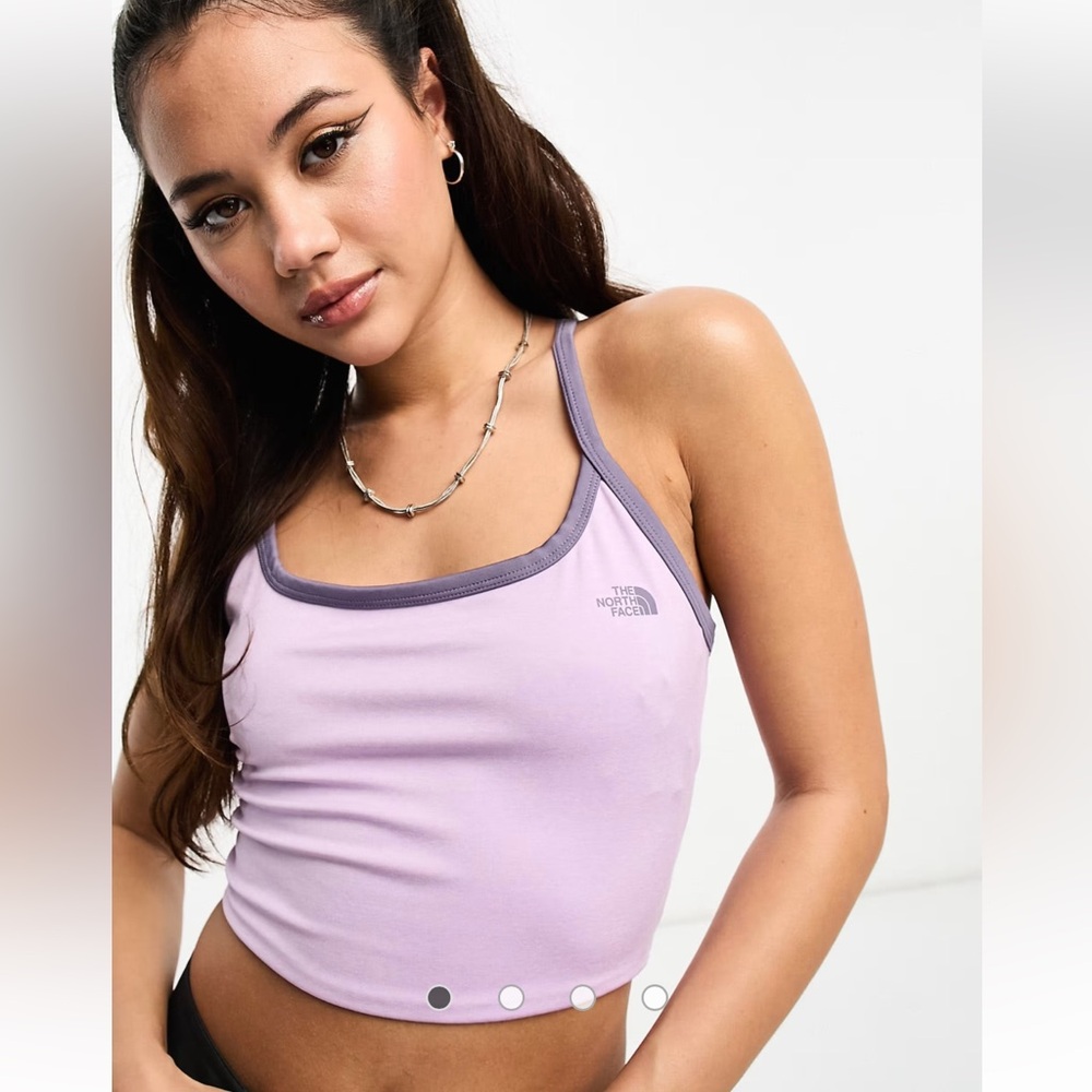 The North Face Dune Sky strappy tank top in lilac